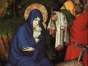 BROEDERLAM, Melchior The Flight into Egypt (detail) fg oil painting on canvas
